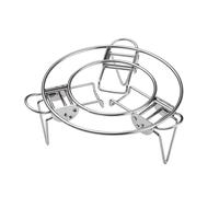 Estante ajustable de acero inoxidable para olla instantánea y olla a presión de 16 a 24 cm, estante plegable telescópico para enfriamiento al vapor y soporte para ollas, acero inoxidable 304, apto
