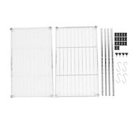 Estante ajustable de doble capa para microondas, soporte de encimera para microondas, estante multifuncional para horno de microondas con estructura de acero al carbono, ideal para