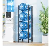 Estante ajustable para botellas de agua y soporte dispensador para cocina, sala de estar y oficina