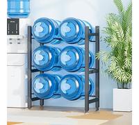 Estante ajustable para botellas de agua y soporte dispensador para cocina, sala de estar y oficina