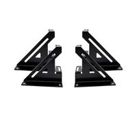 Estante amplificador de acero de 2 amperios recubierto de polvo negro utilizado para sistemas de audio de coche, soportes apilables para equipos de sonido