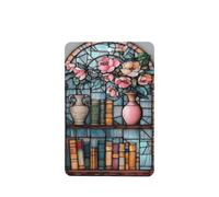 Estante arqueado de vidrieras con libros, ambientadores de coche, 4 unidades, tarjetas perfumadas colgantes, tarjetas perfumadas para coche, tabletas de aromaterapia