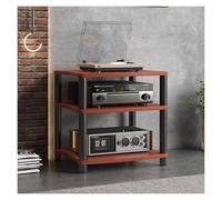Estante AV, estante de alta fidelidad, estante de audio, estante estéreo, soporte multimedia de 3/4 niveles, gabinete de componentes de video, para vivir, juegos, sala de grabación