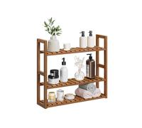 Estante Baño de 3 Niveles para Plantas Ajustables 15 x 60 x 54 cm Marrón Café
