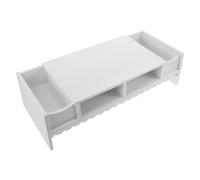 estante blanco para monitor soporte organizador multifunción