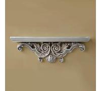 Estante colgante Estantes flotantes montados en la pared, estantes de retro for decoración y almacenamiento, repisa for cuadros for dormitorio/baño/sala estar/cocina/lavadero, del hogar(Silver,46cm)