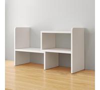 Estante compacto de almacenamiento de escritorio multicapa - Mini soporte de estantería para el hogar y la oficina - Organizador que ahorra espacio para escritorios pequeños - Solución de