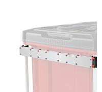 Estante compacto para taladro con mecanismo deslizante de construcción de metal para una gestión eficiente de herramientas en sistemas, caja de herramientas, estante de montaje lateral