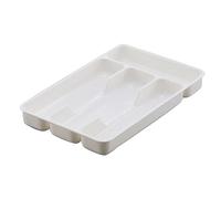 Estante Compacto solución práctica Utensilios de Cocina Cajón Bandeja Cuchara Tenedores Cubiertos Separación Acabado Estante Caja de Almacenamiento (A, One Size)