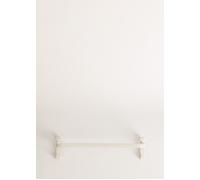 Estante Con Ganchos Y Una Barra Para Toallero WARM TOWEL Blanco Roto