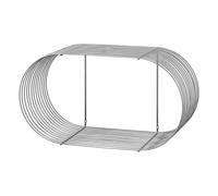 Estante CURVA Plateado Al . 33 cm