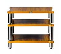 Estante de 3 niveles de madera maciza HiFi para altavoces y amplificadores, armario de TV de 60 x 50 x 48 cm, perfecto para configuración de cine en casa
