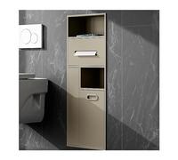 Estante de acero inoxidable para almacenamiento de ducha y alcohol, papel higiénico y papelera, estantes para champú y artículos de tocador para baño, cocina, dormitorio (té albaricoque, 11.81 x 30