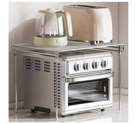 Estante de acero inoxidable para horno microondas, estante de alambre resistente para una mejor organización de la cocina, solución de almacenamiento que ahorra espacio