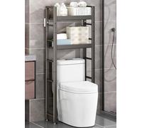 Estante de almacenamiento ajustable de 2 niveles para baño, se adapta a la mayoría de inodoros, nizer multifuncional para una gestión eficiente del espacio del baño, solución de ahorro de espacio para