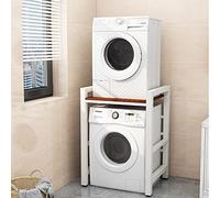 Estante de almacenamiento ajustable para lavadora de tambor para lavandería, ahorro de espacio, para sala de estar, baño, cocina, balcón, 3 opciones de altura (90/95/100 cm)