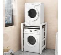 Estante de almacenamiento ajustable para lavadora de tambor para lavandería, ahorro de espacio, para sala de estar, baño, cocina, balcón, 3 opciones de altura (90/95/100 cm)