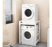 Estante de almacenamiento ajustable para lavadora, estante que ahorra espacio para lavandería y baño, 3 opciones de altura (90/95/100 cm) y versátil.