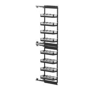 Estante de almacenamiento de 8 niveles altos con cesta de almacenamiento de despensa extraíble para cocina y baño, incluye tiras separadoras de 160 x 400 x 3 niveles