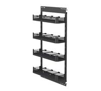 Estante de almacenamiento de altura ajustable para gabinetes, cesta de almacenamiento de despensa con divisiones, ideal para cocina, baño, solución de ahorro de espacio para armarios altos (110 x 485