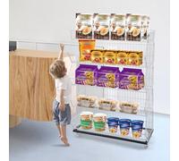 Estante de almacenamiento de aperitivos con ruedas, estante de exhibición al por menor para dulces y aperitivos, soporte de almacenamiento para un fácil acceso y una exhibición atractiva