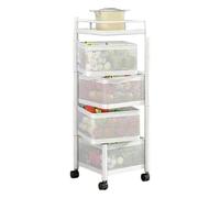 Estante de almacenamiento de aperitivos multicapa, organizador de cocina giratorio con gran capacidad para frutas y verduras