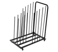 Estante de almacenamiento de arte resistente, tablero de dibujo con marco de metal sobre ruedas, soporte minimalista para secado de obras de arte, accesorio versátil para artistas y artesanos