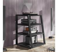 Estante de almacenamiento de audio para TV, soporte para CD, estéreo, estante de piso de 2/3/4 niveles, almacenamiento abierto para cine en casa, oficina