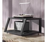 Estante de almacenamiento de audio para TV, soporte para CD, estéreo, estante de piso de 2/3/4 niveles, almacenamiento abierto para cine en casa, oficina
