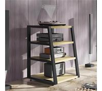 Estante de almacenamiento de audio para TV, soporte para CD, estéreo, estante de piso de 2/3/4 niveles, almacenamiento abierto para cine en casa, oficina