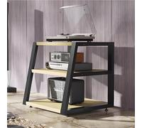 Estante de almacenamiento de audio para TV, soporte para CD, estéreo, estante de piso de 2/3/4 niveles, almacenamiento abierto para cine en casa, oficina