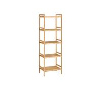Estante de Almacenamiento de Bambú de 4 Niveles Estantería para Baño Cocina