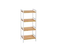 Estante de Almacenamiento de Bambú de 4 Niveles para Baño Cocina Natural