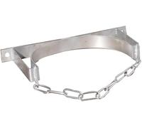 Estante de almacenamiento de cilindros de gas de acero inoxidable de montaje en pared, soporte for cilindros de 40/50 litros con cadena ajustable(32 cm/12.6 inch)