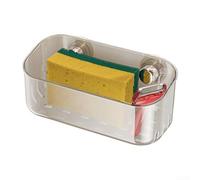 Estante de almacenamiento de cocina con ventosa para un uso eficiente del espacio y área organizada del fregadero (plateado)