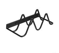 Estante de almacenamiento de cocina de 2 ranuras para tapas de ollas diseñado para adaptarse a puertas de armario en hogares y vehículos recreativos (1 negro)