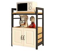 Estante de almacenamiento de cocina extraíble de 4 niveles, organizador que ahorra espacio para armario, mini nevera, microondas, ideal para el hogar, oficina, restaurante, hotel