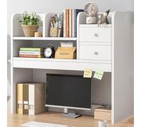 Estante de almacenamiento de escritorio de varios niveles, estantería que ahorra espacio para oficina en casa, elegante estante de escritorio y organizador para espacios pequeños, ideal para un