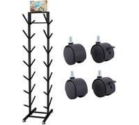 Estante de almacenamiento de esquí resistente para garaje y gimnasio en casa, organizador de metal, soporte de esquí que ahorra espacio para un almacenamiento eficiente de equipos