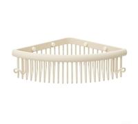 Estante de almacenamiento de esquina para baño, cesta triangular de malla de alambre, aluminio espacial resistente al óxido, montaje en pared sin taladro, diseño estable grueso para baños pequeños y