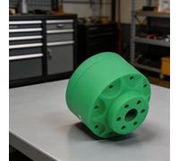 Estante de almacenamiento de herramientas giratorio compacto con fuerte magnetismo y 14 ranuras para puntas de destornillador más base antideslizante para uso en banco de trabajo de garaje (verde)