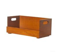 Estante de almacenamiento de madera de estilo japonés, soporte apilable para tazas de té y estante de exhibición de herramientas de café, gran capacidad con asa para el hogar, cafetería, oficina