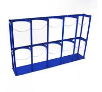 Estante de almacenamiento de metal resistente para cilindros de gas, estante fijo duradero para garaje y uso en fábrica