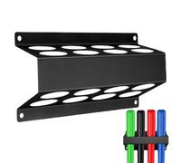 Estante de almacenamiento de soldadura - Soporte de pared de hierro de 10 pulgadas, soporte para barra de soldadura Tig, organizador resistente, sistema de taller de ahorro de espacio, diseño vertical