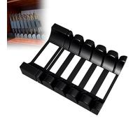 Estante de almacenamiento de tapa de plástico expandible, color negro, ahorra espacio para mayor brillo, fácil instalación con características magnéticas y elegante solución de cocina