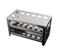Estante de almacenamiento de tubos de aleación de aluminio apilable, soporte profesional para tubos de centrífuga para laboratorios de química, estante fácil de investigación científica