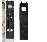 Estante De Almacenamiento Detrás De Puerta | Almacenamiento De La Puerta Del Casillero, Organizador De Suspensión Impermeable Con Espejo, Tela De Oxford De Almacenamient De Colgadora Duradera E Imper