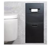 Estante de almacenamiento empotrado de acero inoxidable con soporte para papel higiénico para baño, nicho de pared para uso doméstico y hotelero