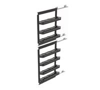 Estante de almacenamiento extraíble de gran capacidad para cajones de amortiguación de huecos estrechos y altos (160 x 320 x 2 niveles)