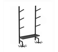 Estante De Almacenamiento For Esterilla Yoga Montado En La Pared, Soporte For For Colgar Con Gancho Inferior, 3/4/5/6/7 Niveles, Capacidad Carga 100 Kg For Gimnasio Casa(85x50x15cm)